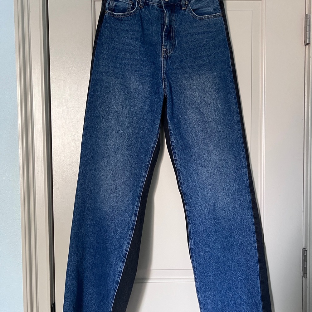 Q2 Blue Straight Leg Jeans